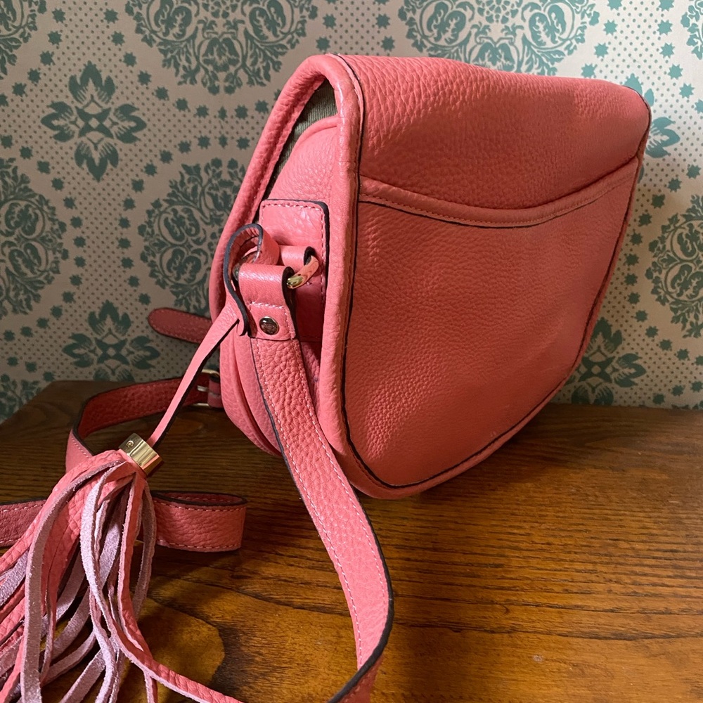 SOLD NWT Isaac Mizrah Crossbody purse. Hot color for Spring. - Picture 8 of 15